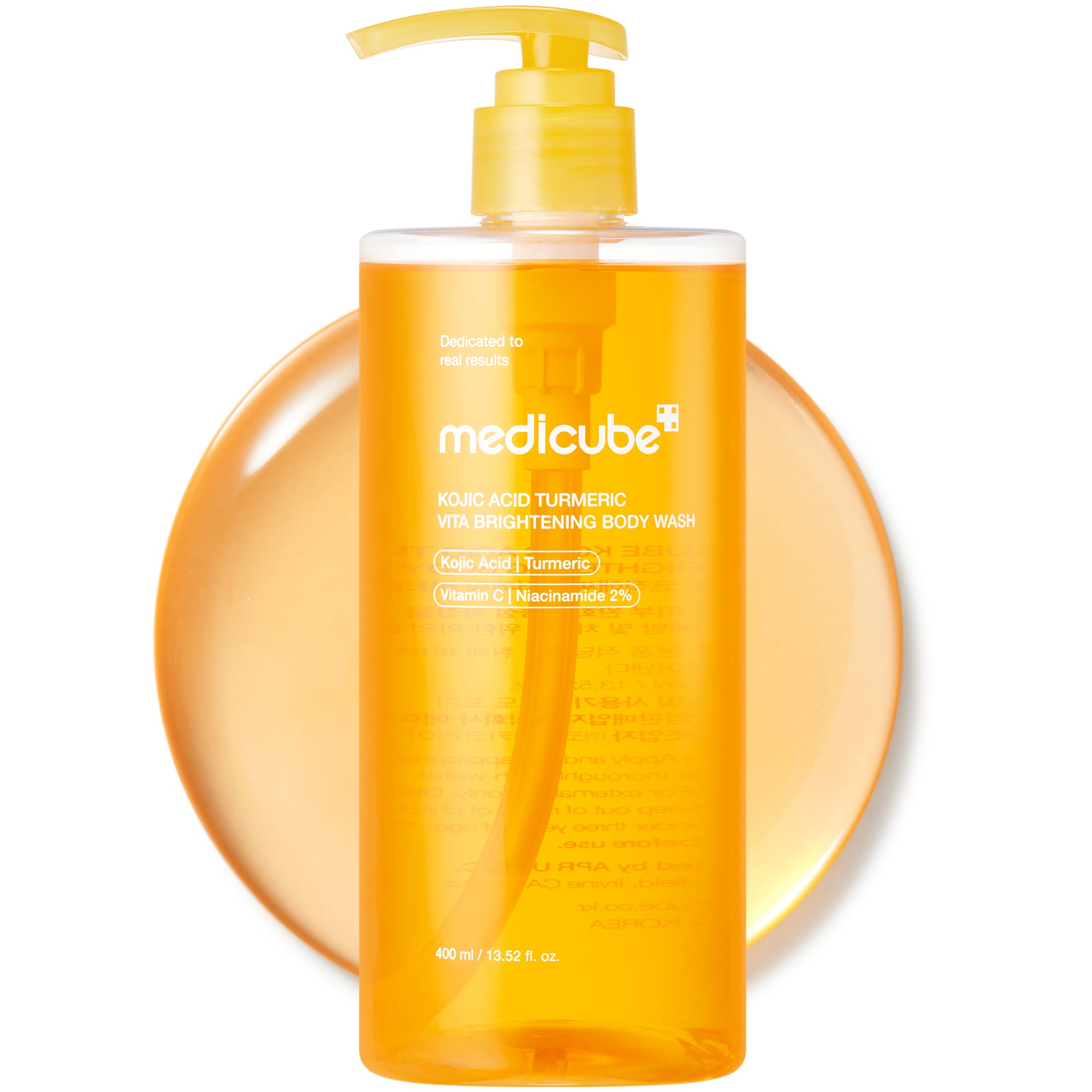Medicube Kojic Acid Turmeric Brightening Body Wash product packaging